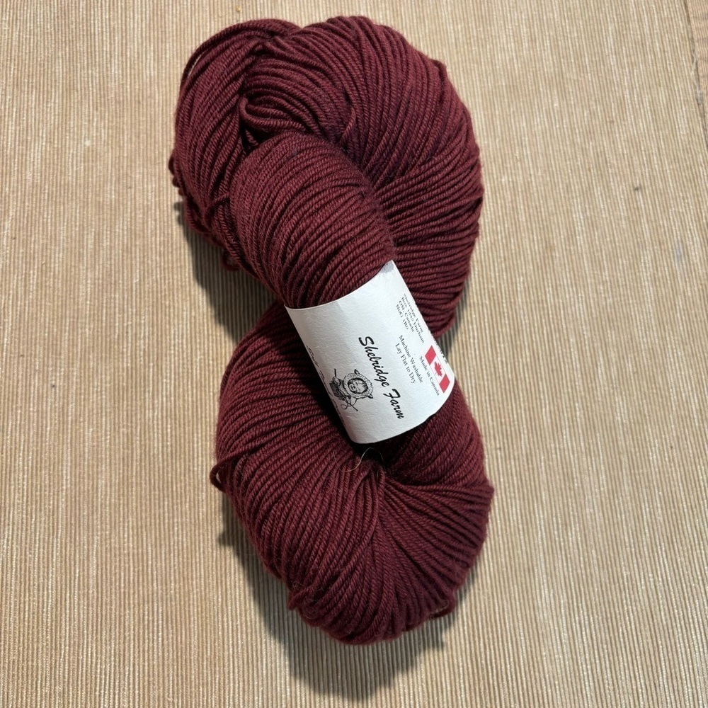 SHELRIDGE  FARM Wine 100% Wool Soft Touch DKW NEW